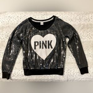 NWOT  Victorias Secret PINK Sequin Sweatshirt